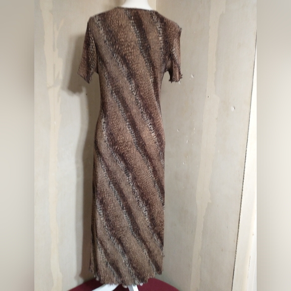 Brown Animal Print Dress - Picture 6 of 9
